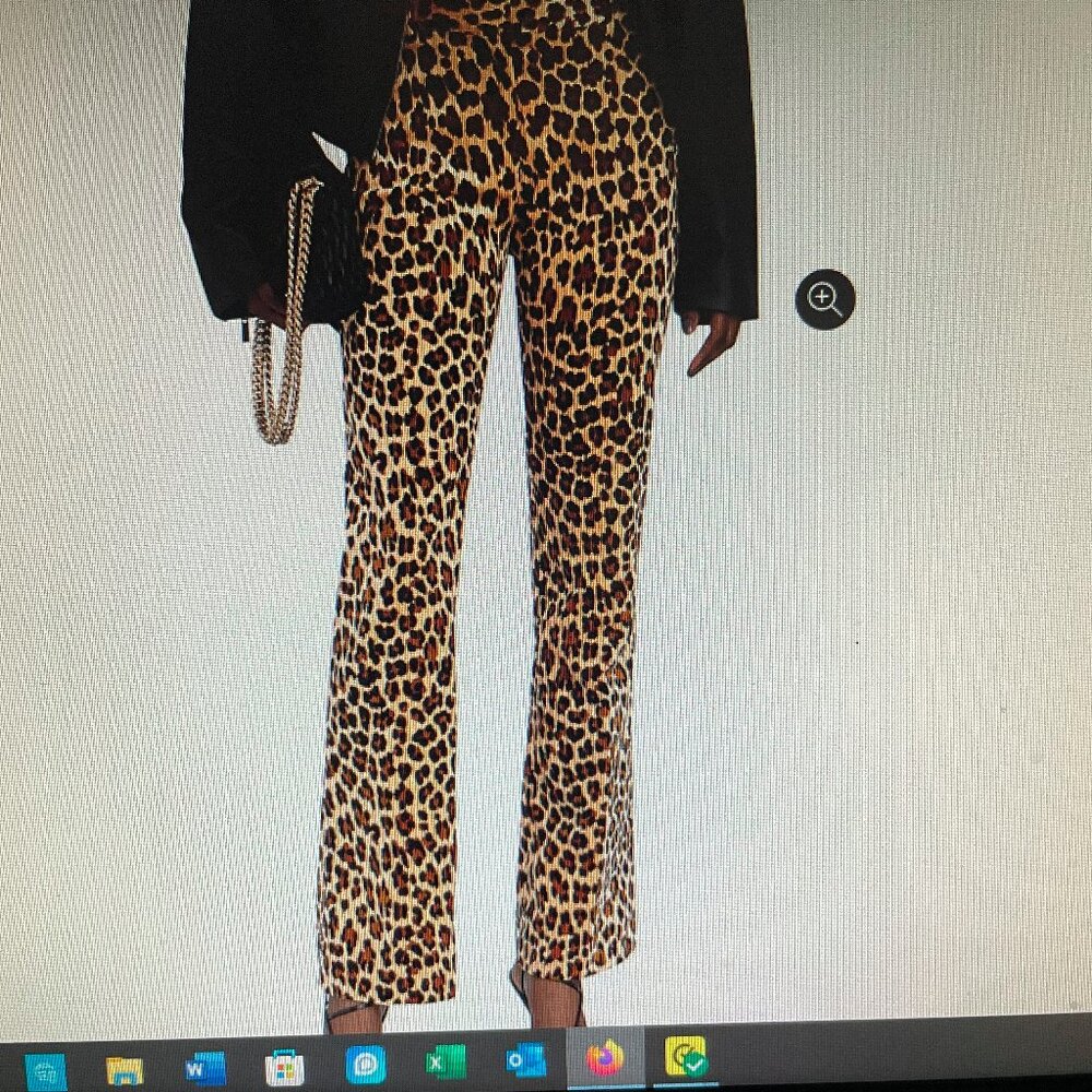 NWT!!!!!  Intermix Animal Print Flare Pant